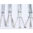Câble électrique sur gaine transparente